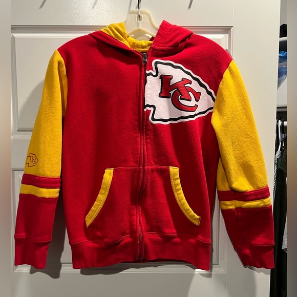 ❌ SOLD ❌ Youth Kansas City Chiefs Full Zip Hoodie - Picture 3 of 7
